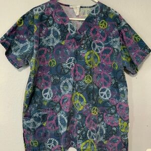 Happy Scrubs Scrub Top, Size XL